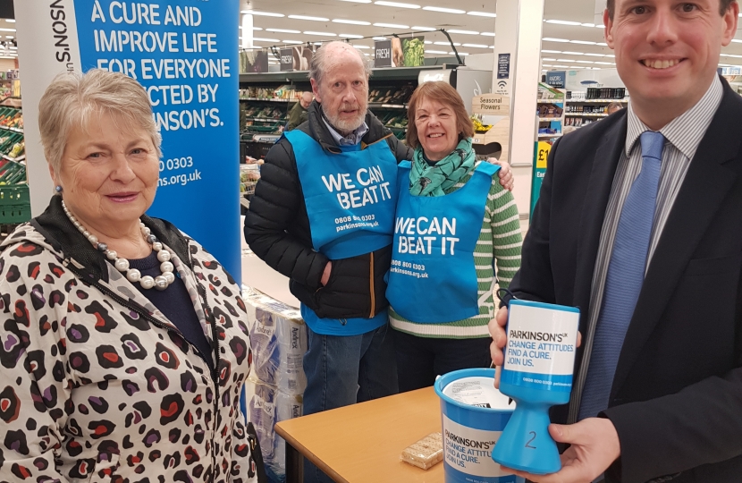 Greg helping Parkinson's UK fundraise before COVID-19
