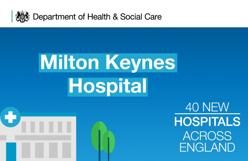 Greg welcomes plans for new Milton Keynes hospital