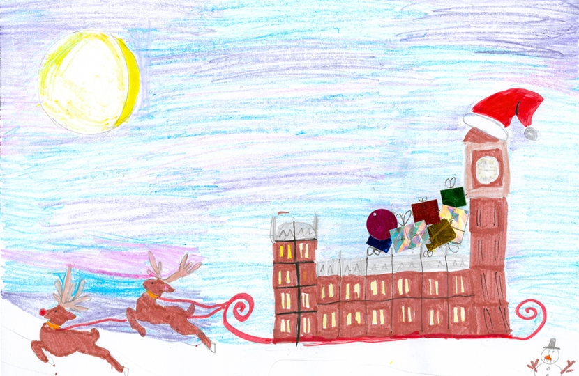 Cover design by Hannah Jelf, aged 8.   A pupil at Padbury Church of England School. Winner of Greg Smith MP’s Christmas Card Competition 2020.