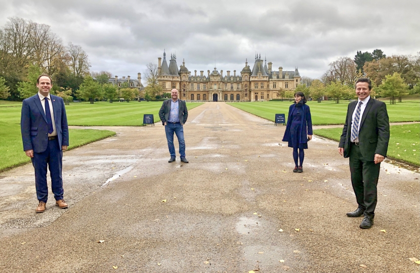Greg and the Minister at Waddesdon Manor