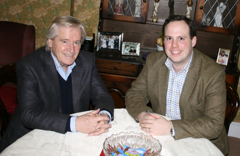 Greg with Bill Roache in 2009.