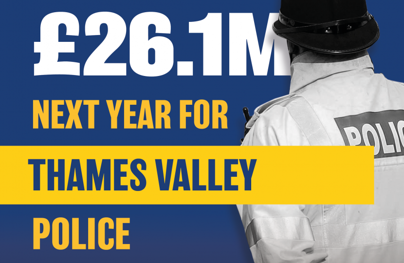 Greg welcomes Government funding for Thames Valley Police