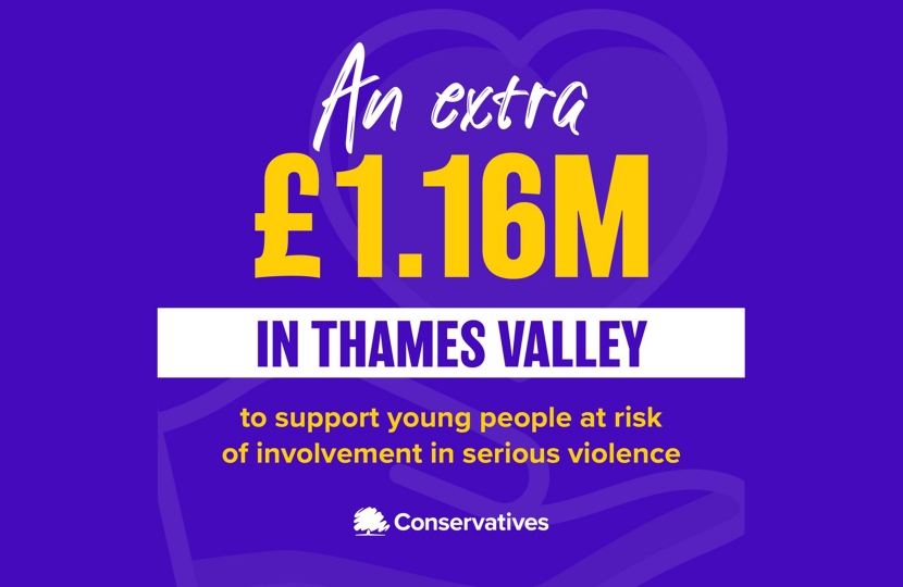 £1.16 million funding boost to tackle serious violence in Thames Valley