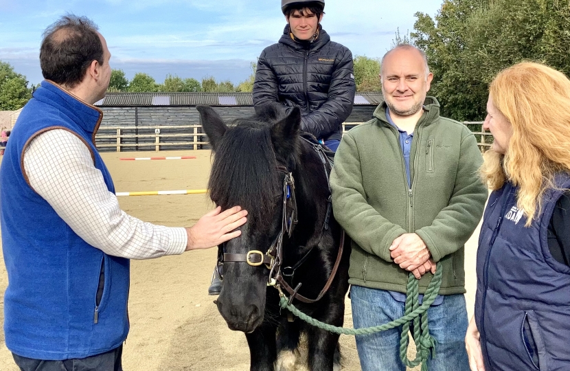 Greg visits Shacks Barn and Buckingham Riding for the Disabled.