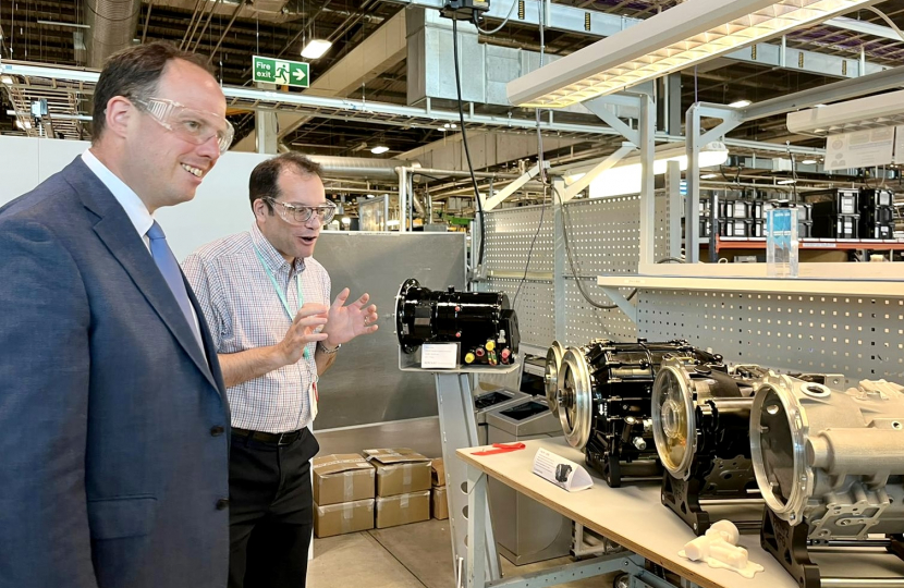 Greg visits Safran Electrical and Power Systems in Pitstone