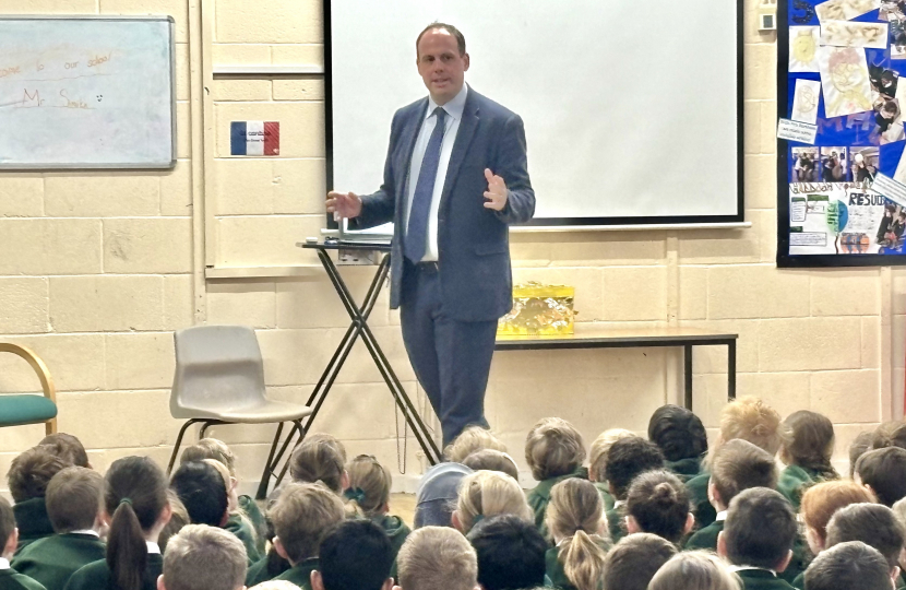 Greg visits Whitchurch Combined School