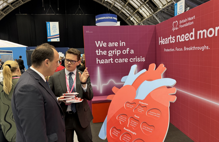 Greg Smith MP and BHF join forces to stop the heart care crisis in its tracks