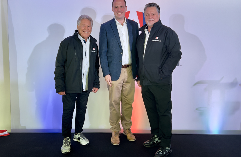 Greg visits new Andretti facilities at Silverstone Park