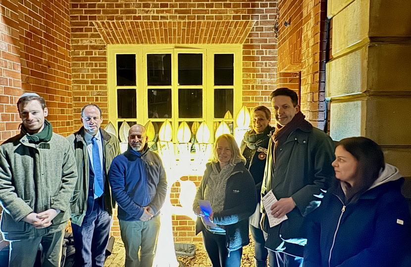 Greg joins South Bucks Jewish Community for Chanukiyah lighting at Waddesdon Manor