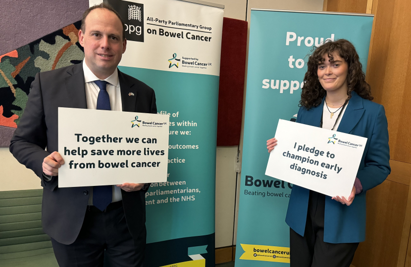 Greg meets with Bowel Cancer UK