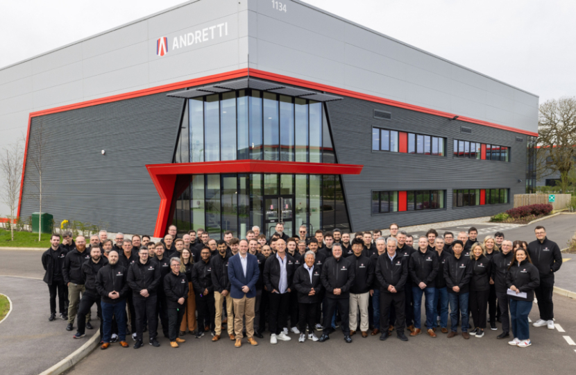 Greg visits new Andretti facilities at Silverstone Park
