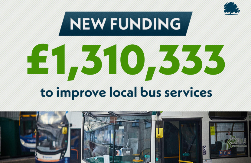 Greg welcomes £1,310,333 of Conservative Government funding to protect bus services in Buckinghamshire