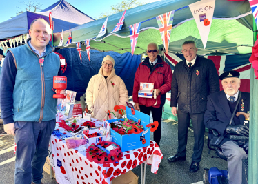 Greg joins Royal British Legion in Winslow for Poppy Appeal
