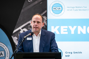 Greg addresses Heritage Matters Too day with HCVA