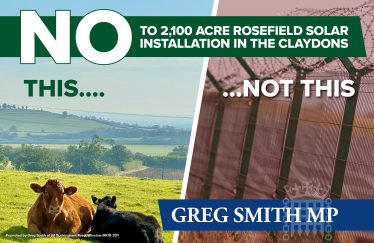 Greg responds to Rosefield solar 'farm' consultation - with a firm NO!